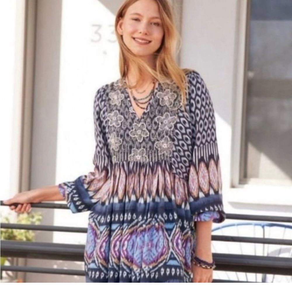 Sundance Stella Bohemian Top Blouse Sz Large